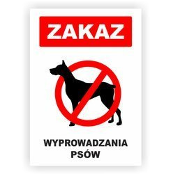 Zakaz wyprowadzania psów